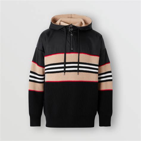 burberry stripe hoodie|Burberry hoodie prices.